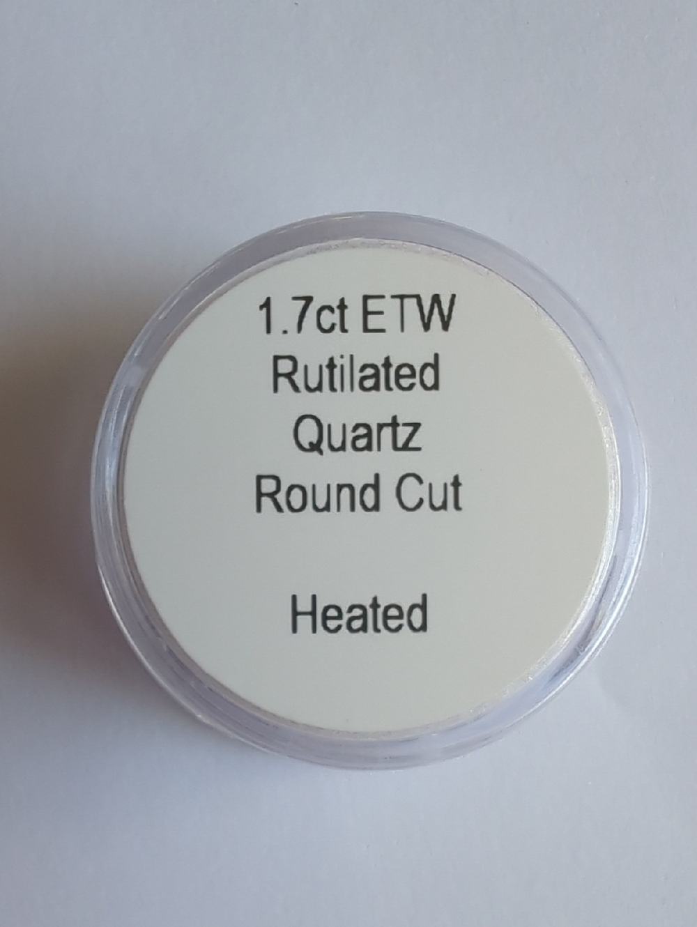 Rutilated Quartz 1.7 Carat Round Faceted Loose Gemstone - Picture 3 of 15